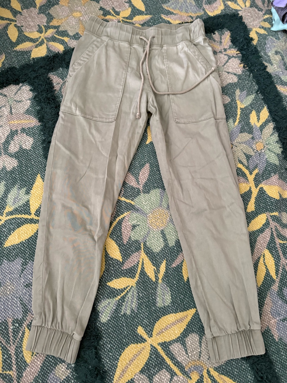 Bella Dahl Womens Pocket Jogger Olive Green XS - Picture 3 of 4